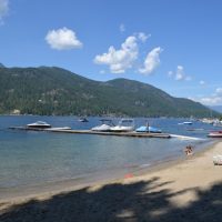 skands campground beach area christina lake